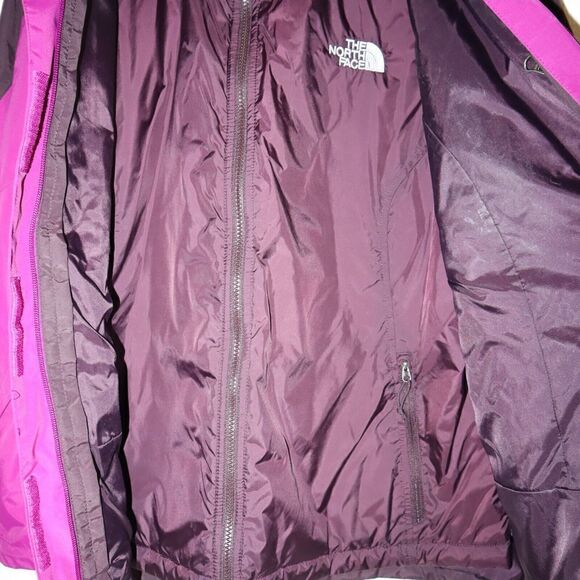 The North Face Women Sz XL Purple HyVent Removable Liner & Hood Snow Jacket - Picture 5 of 16